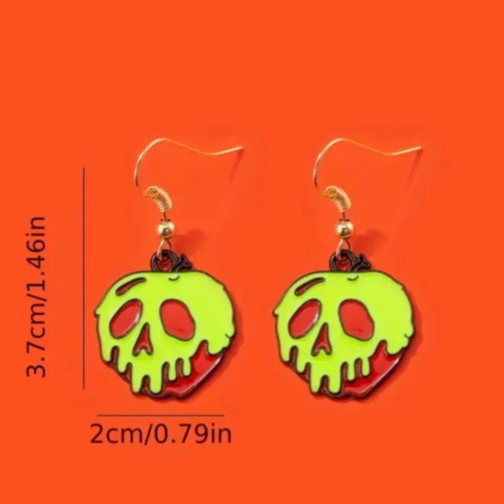 NWT! Disney’s Snow White and the Seven Dwarfs Poison Apple Pierced Earrings!
